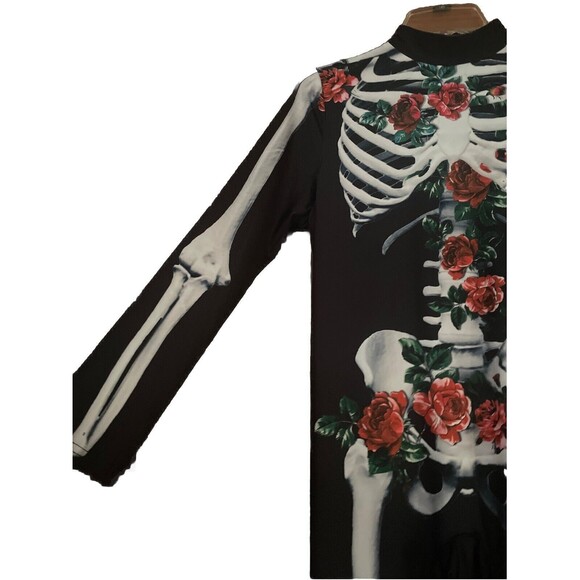 New Unisex 3D Halloween Cosplay Costumes Jumpsuit Skeleton Bone Bodysuit L - XL - Picture 2 of 6